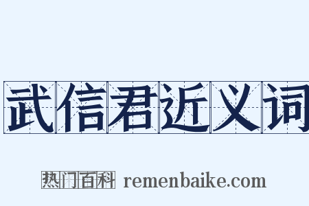 武信君近义词是什么意思的图片